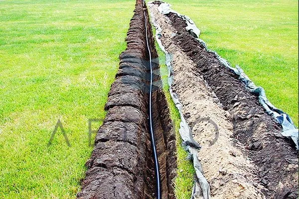 Прокладка кабелей для наружного освещения