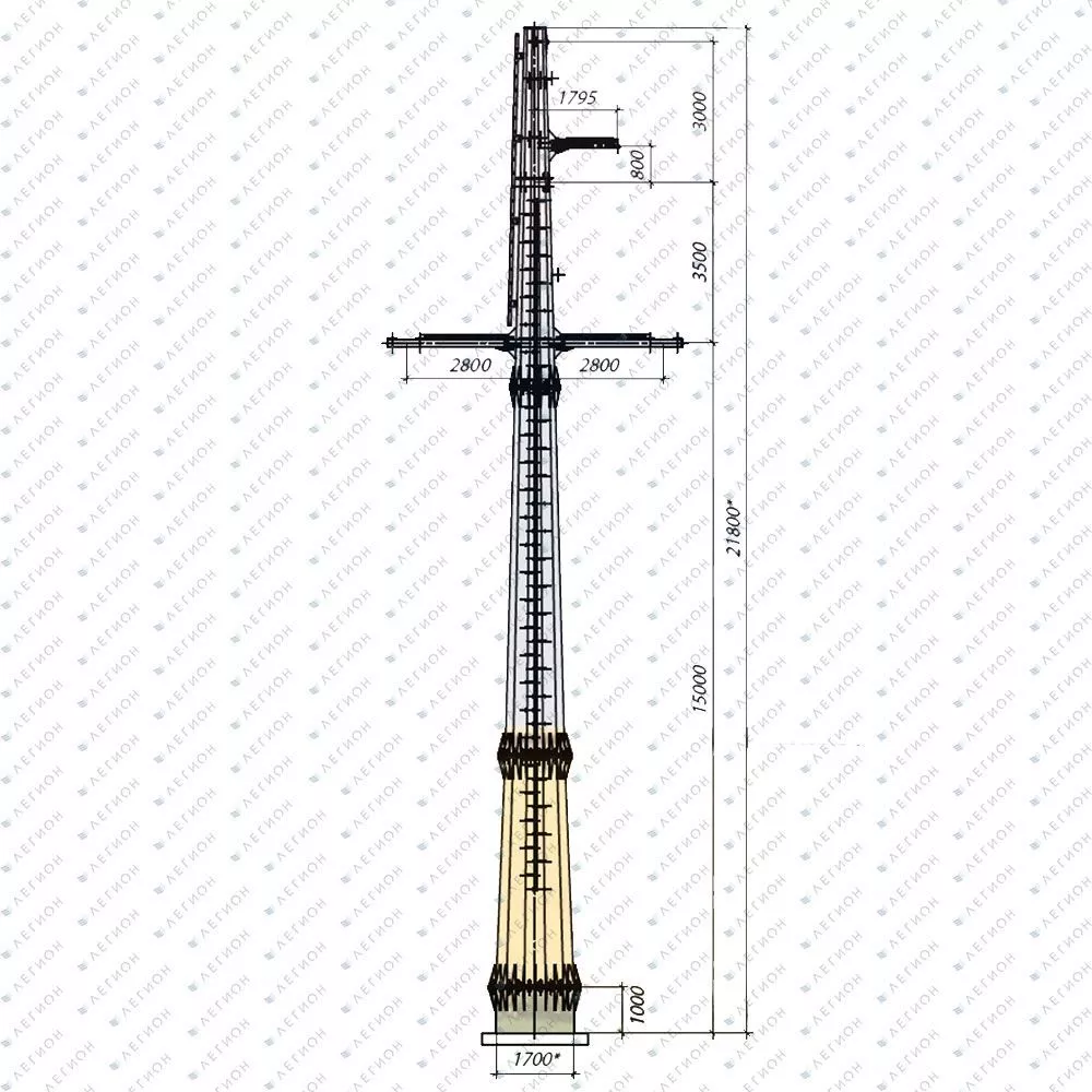 Многогранная опора УМ110-17.3