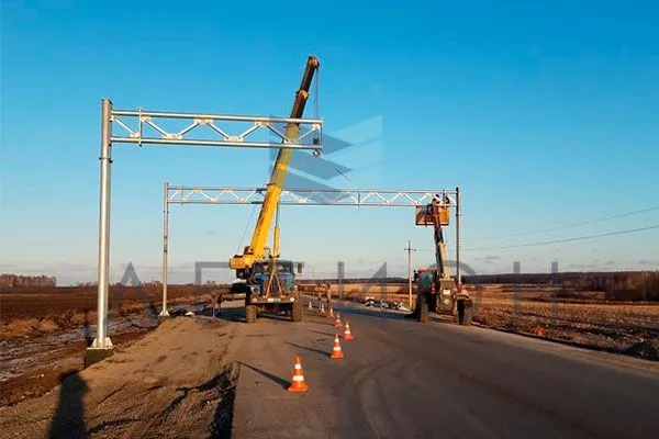 Производство и монтаж рамных опор дорожных знаков. г. Ирбит