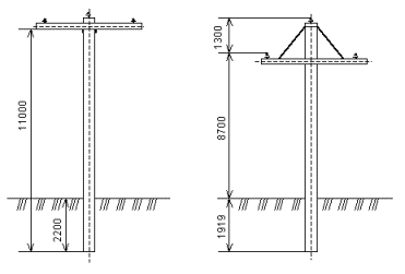 Опоры ЛЭП 10 кВ