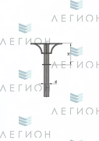 К54-0,5-0-5 кронштейн однорожковый