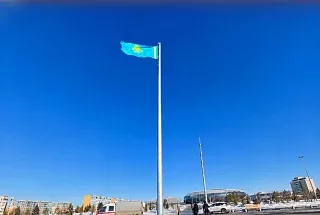 Флагшток ФЛГМ-30 <br />
в городе Семей, Республика Казахстан